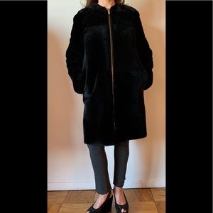 Massimo Dutti Velvet Puffer Jacket 